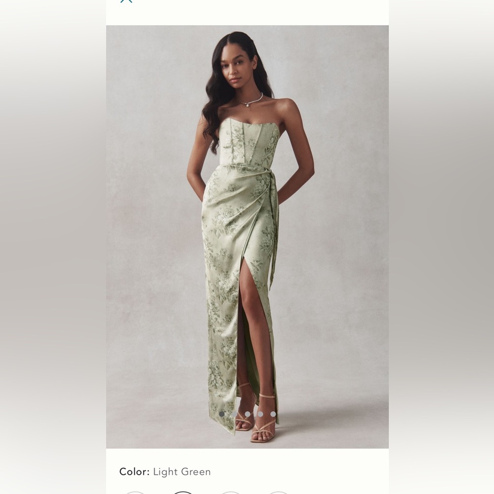 Satin Gown Anthropologie size 14 V Chapman